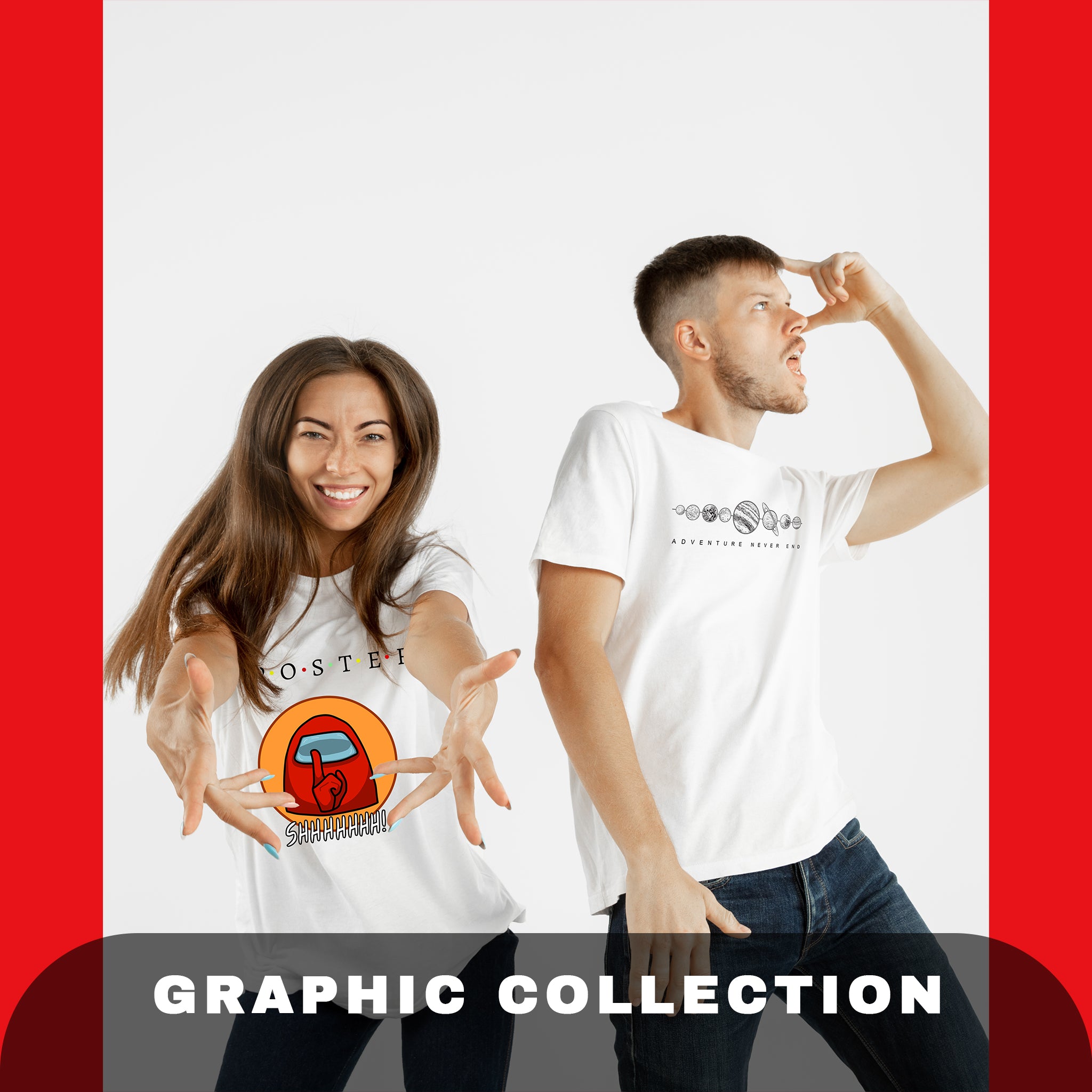 Graphic Printed T-Shirts Collection Image