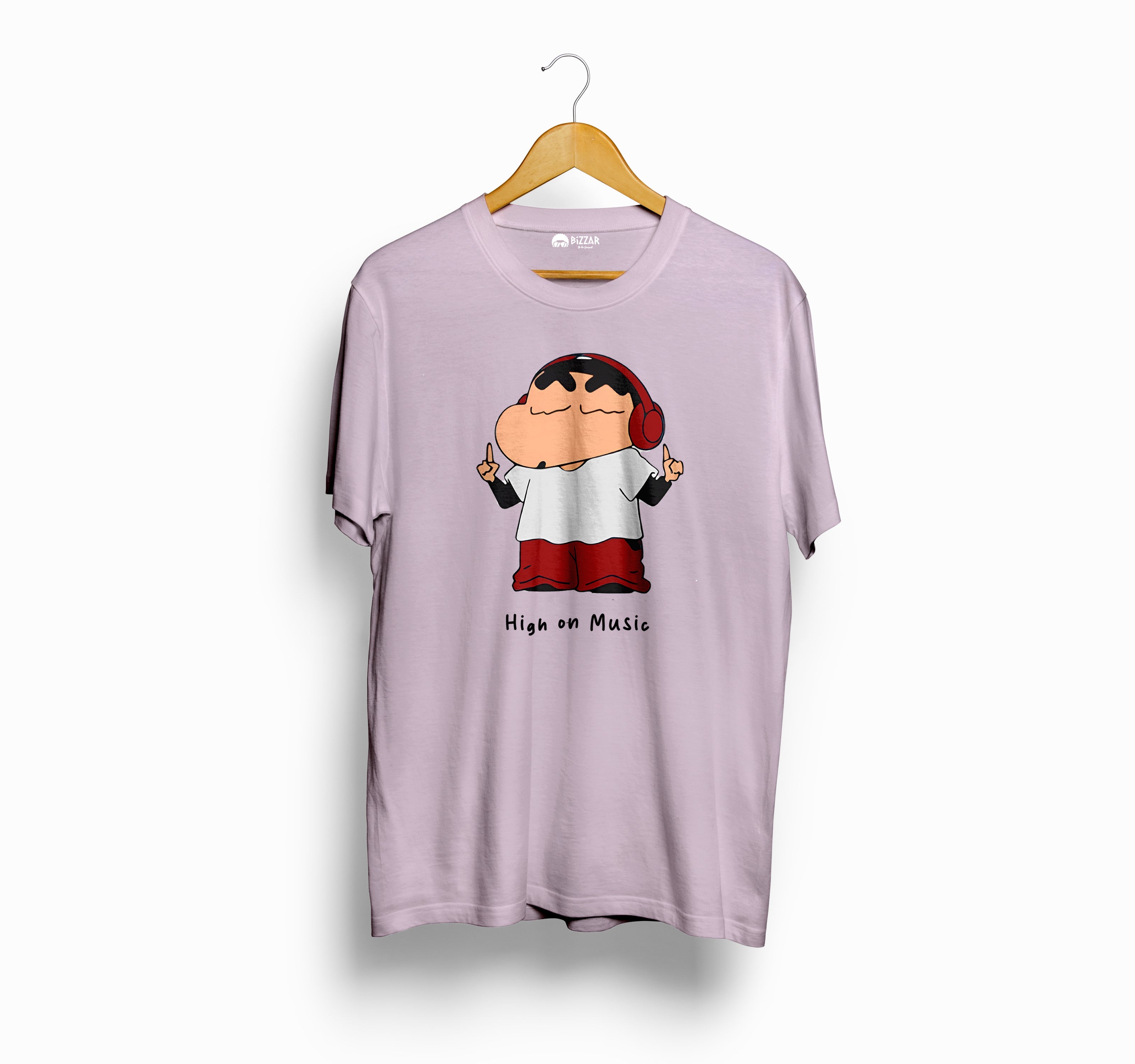 Bizzar's High on Music Baby Pink T-Shirt