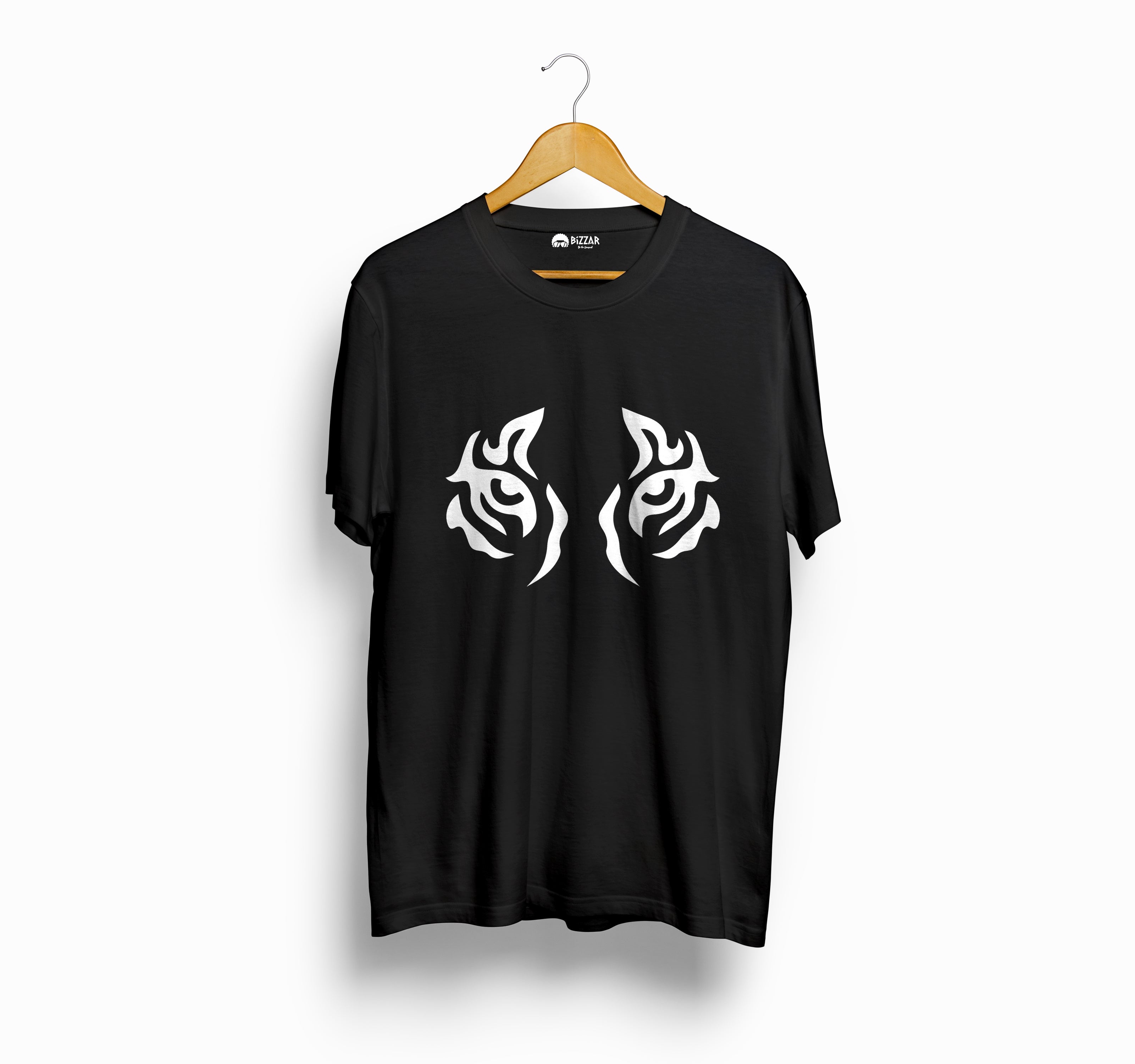 Bizzar Tiger Eye Black T-Shirt