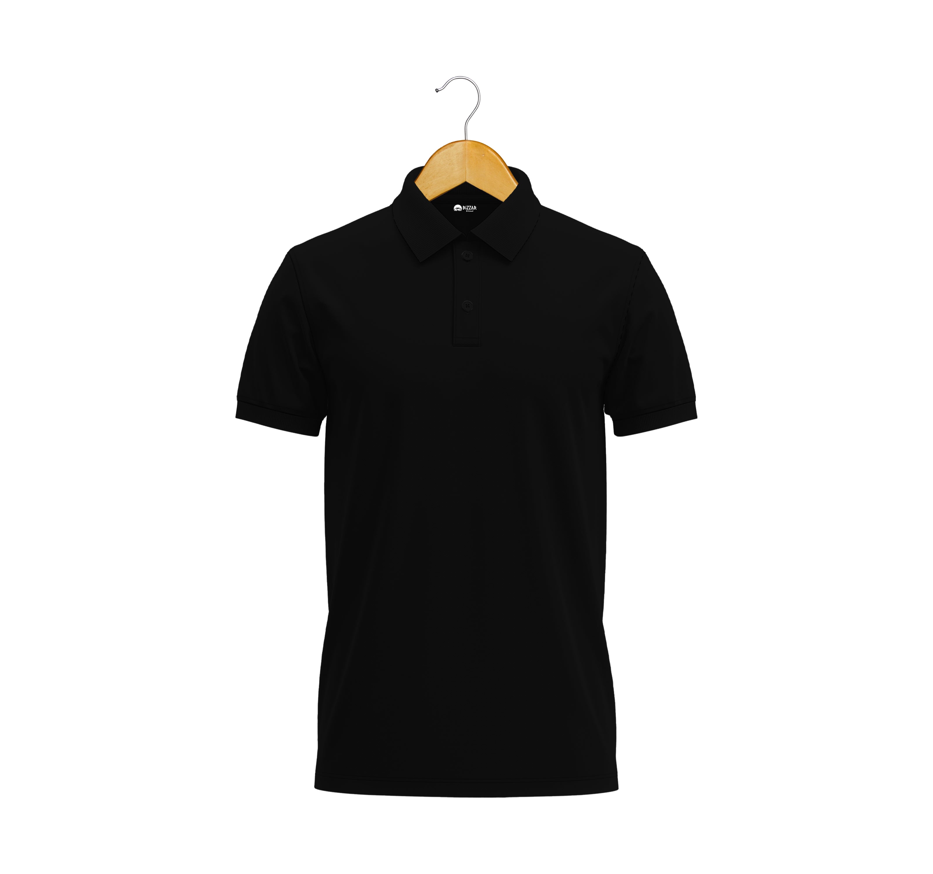 Polo Half Sleeve Black T-Shirt