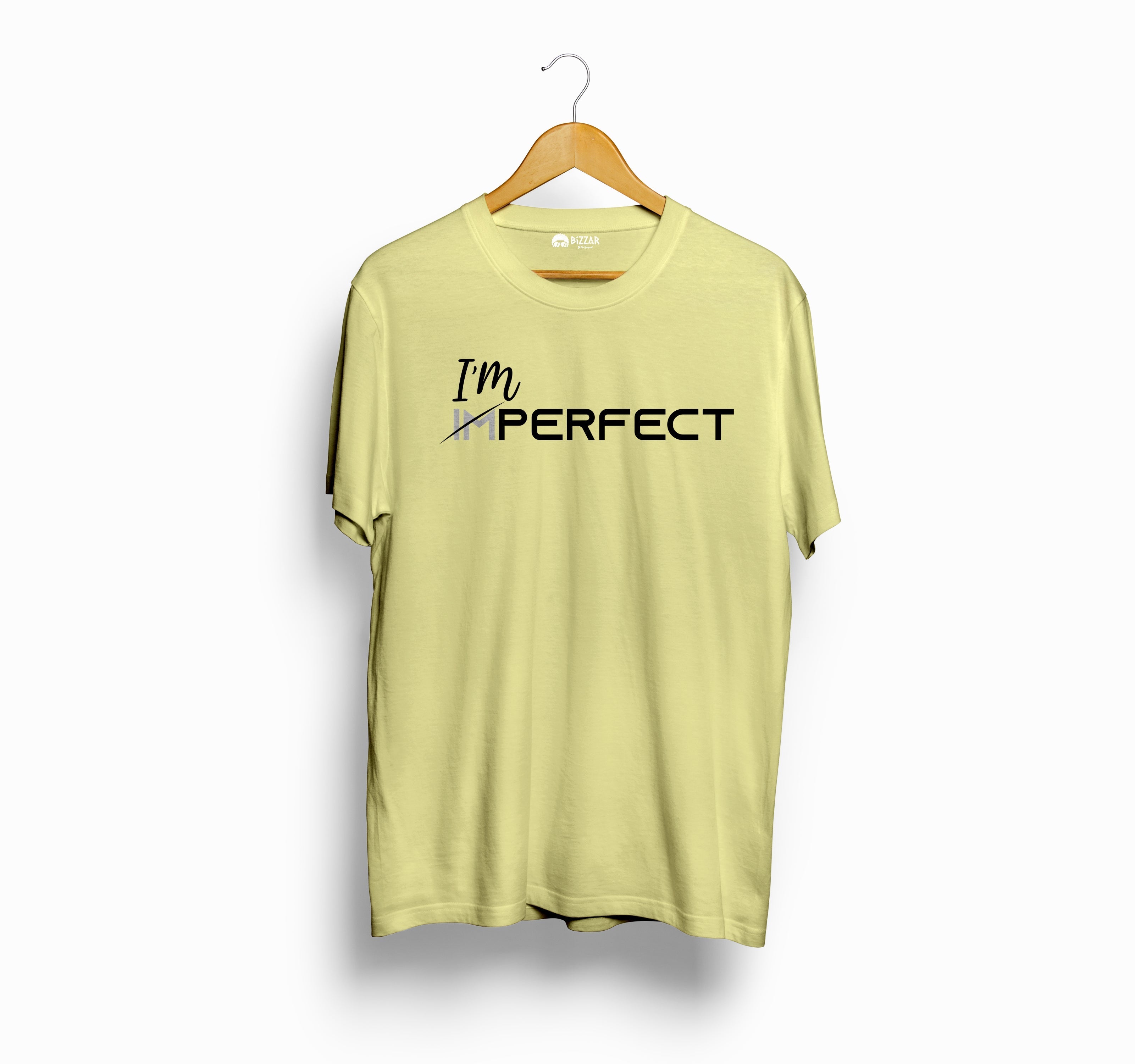 Bizzar I'M Perfect Butter Yellow T-Shirt