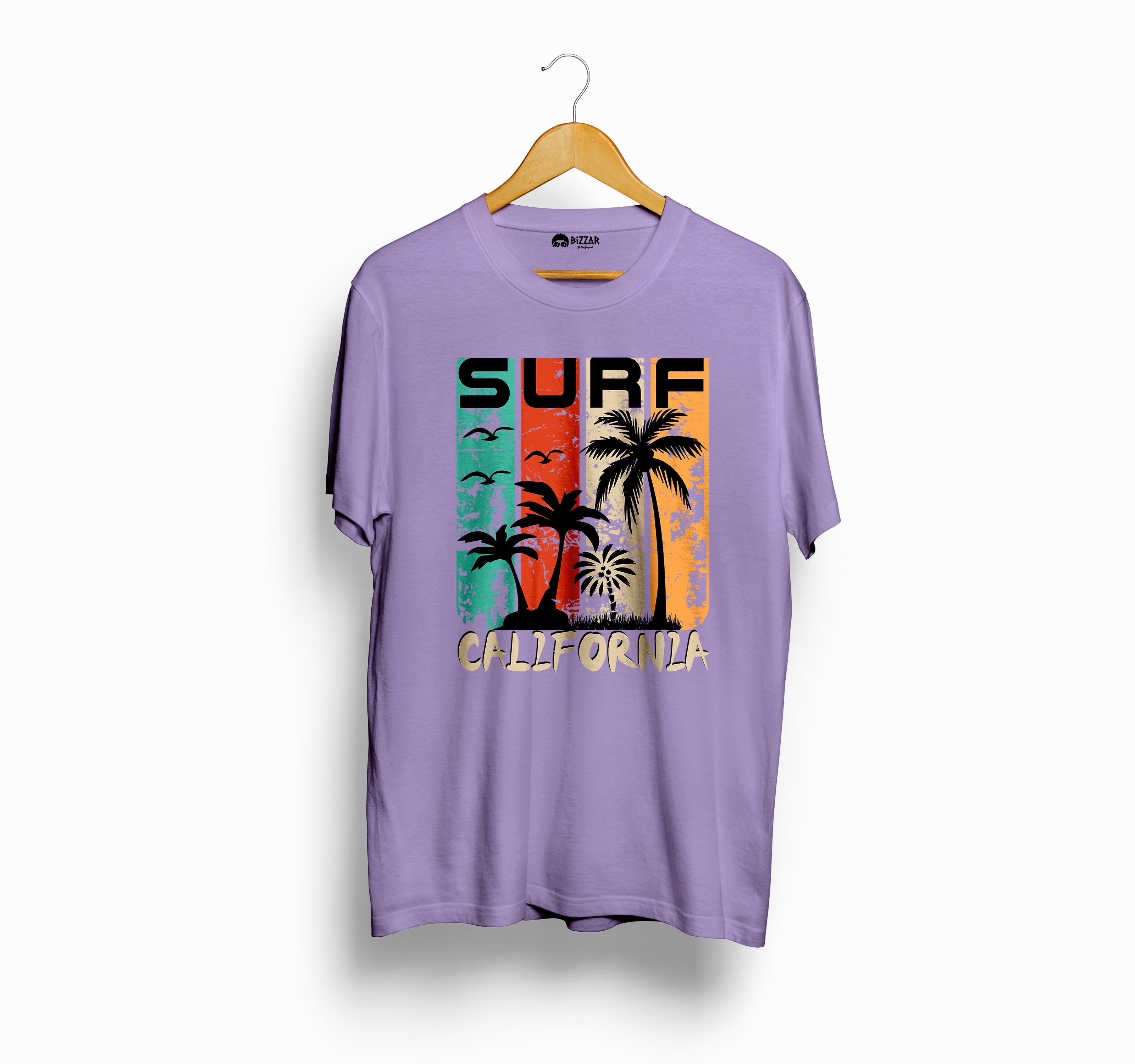 Bizzar's Surf California Iris Lavender T-Shirt