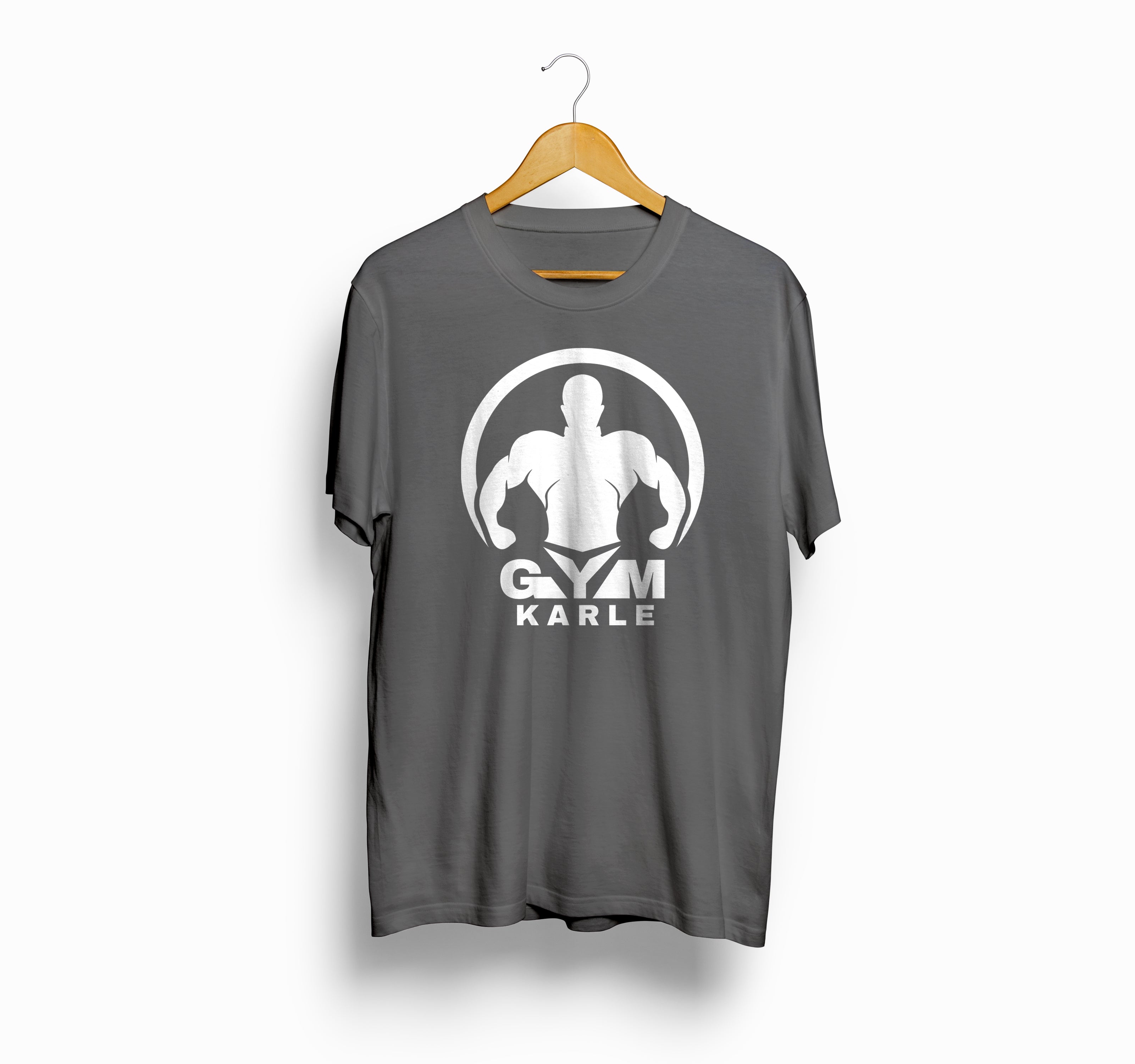 Bizzar's Gym Karle Charcoal Melange T-Shirt