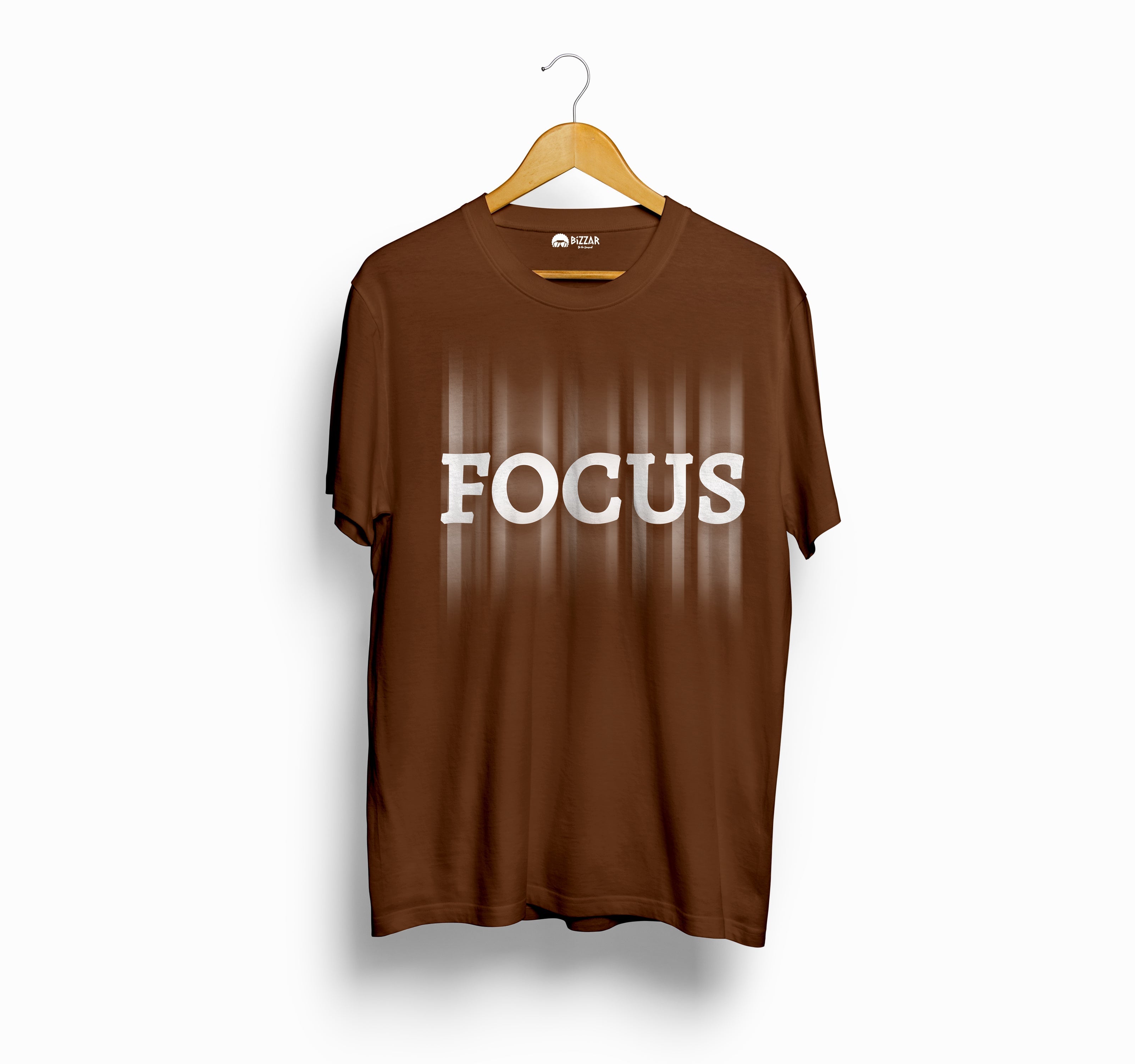 Bizzar Focus Coffee Brown T-shirt 