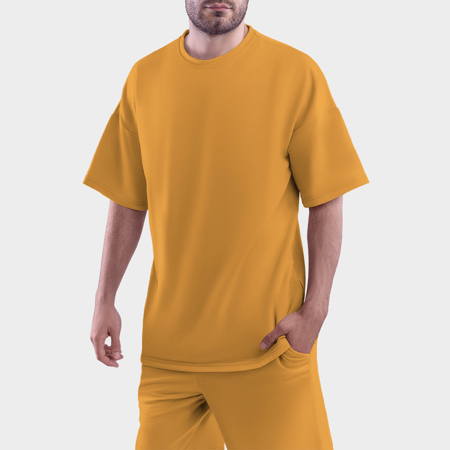 Bizzar's Golden Yellow Oversized T-Shirt