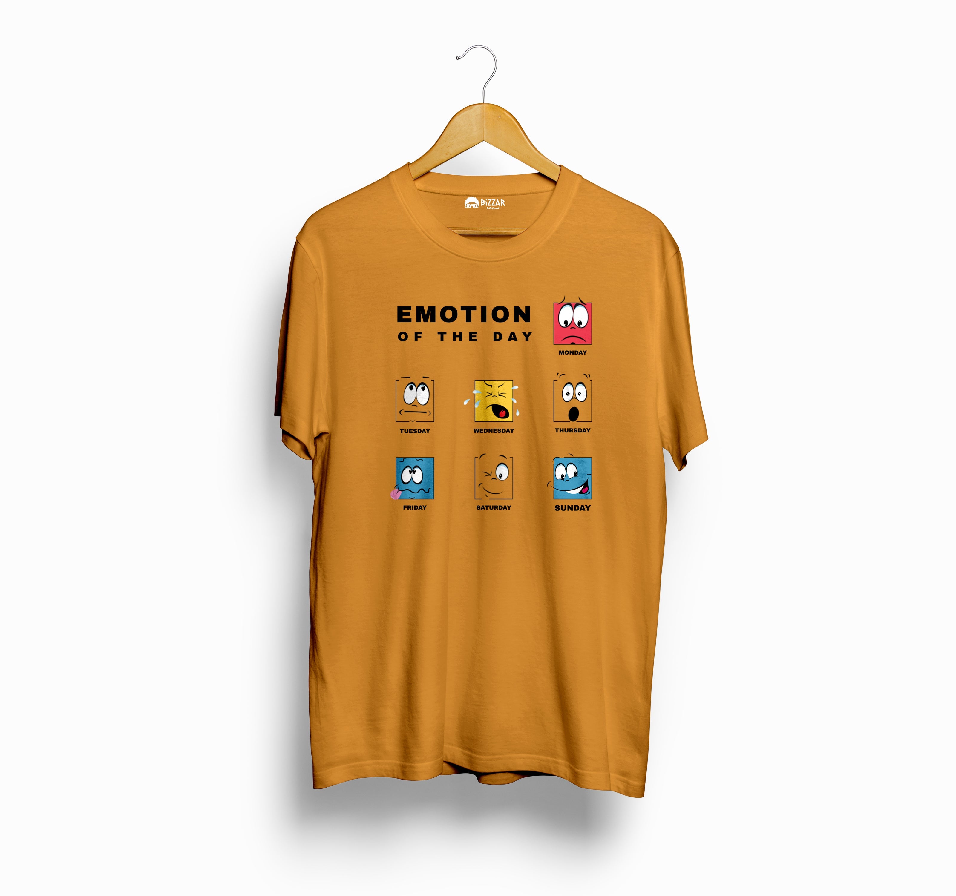 Bizzar's Emotion of the Day Golden Yellow T-Shirt