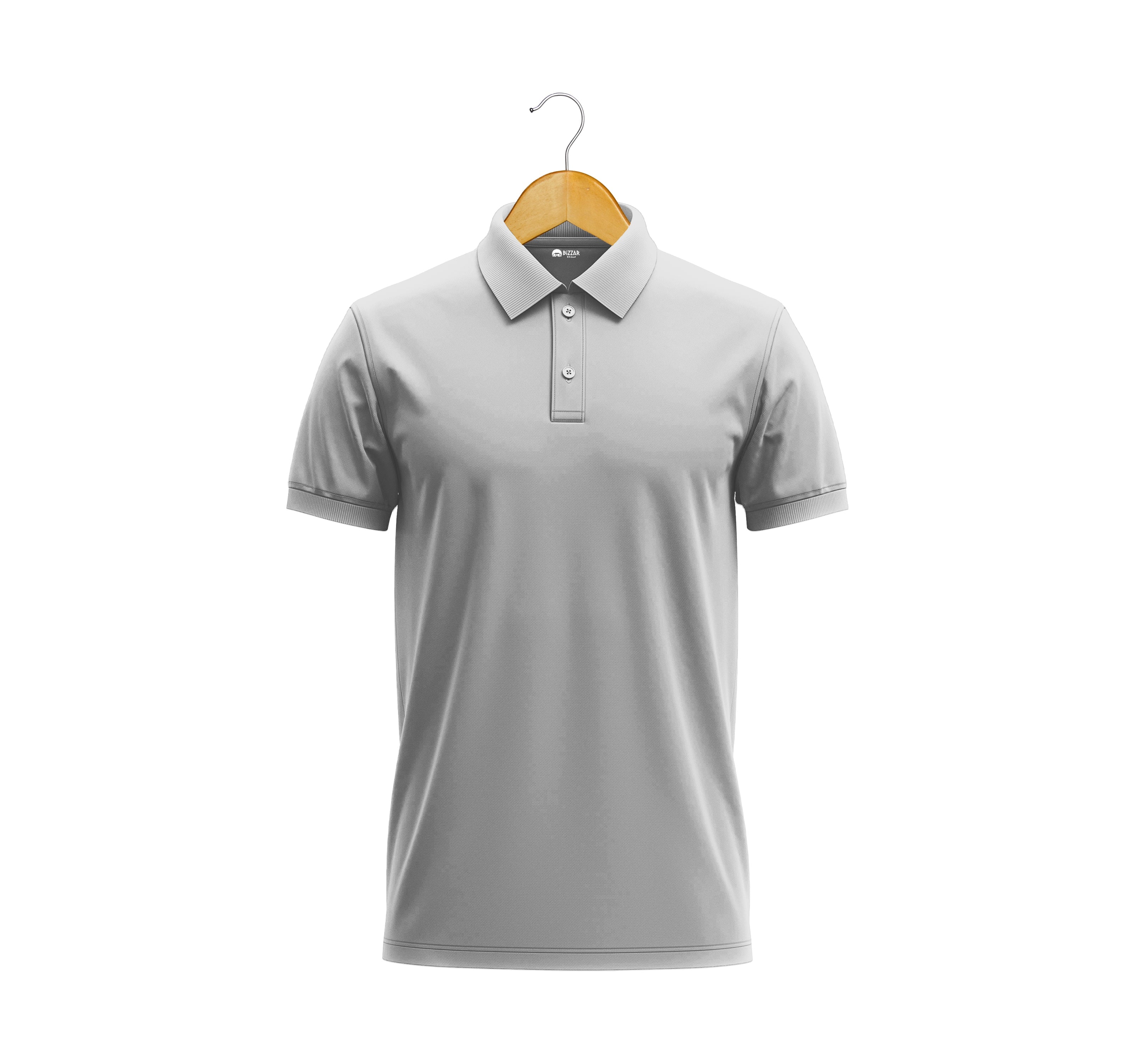 Polo Half Sleeve Grey Melange T-Shirt