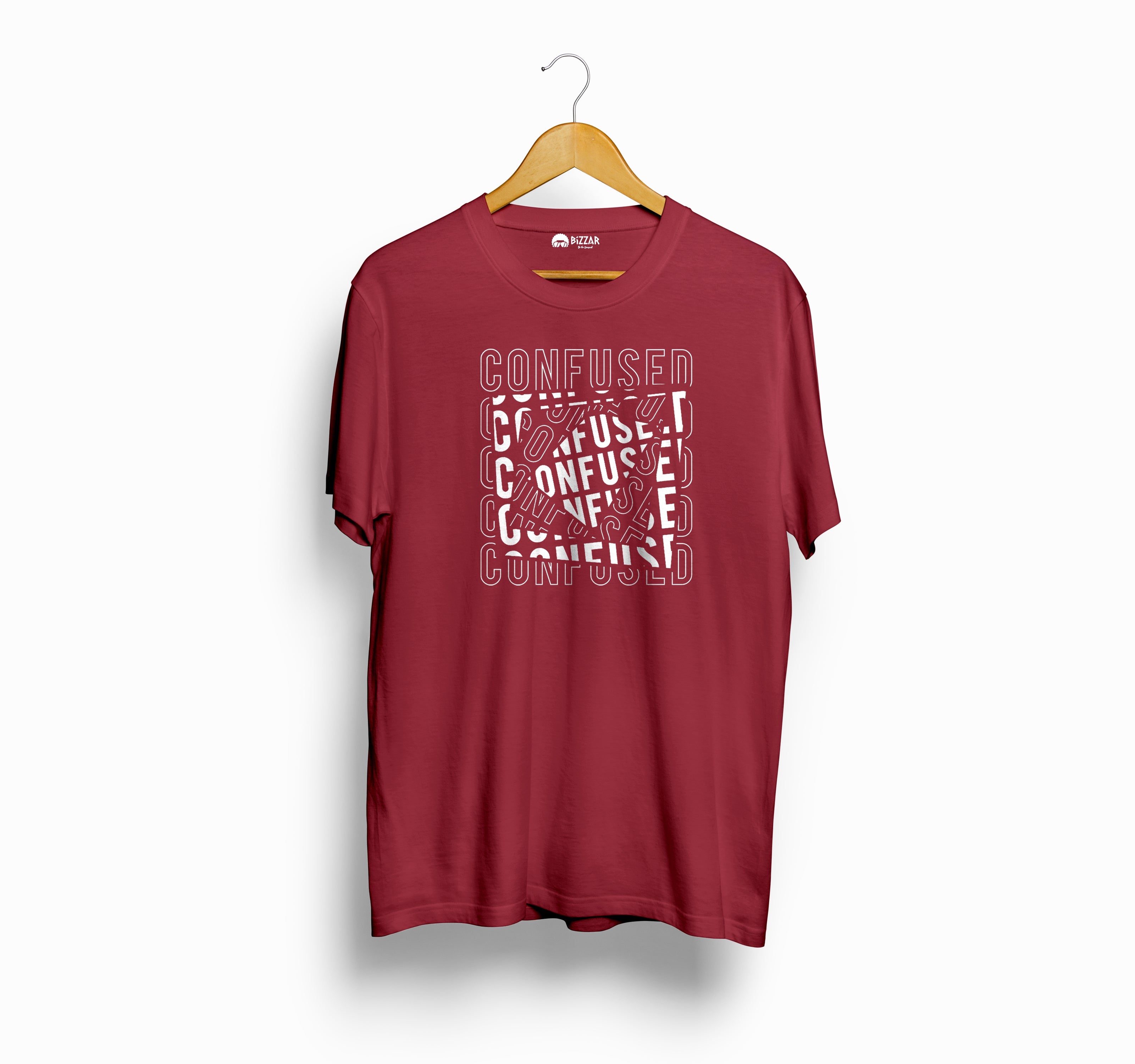Bizzar's Confused Maroon T-Shirt