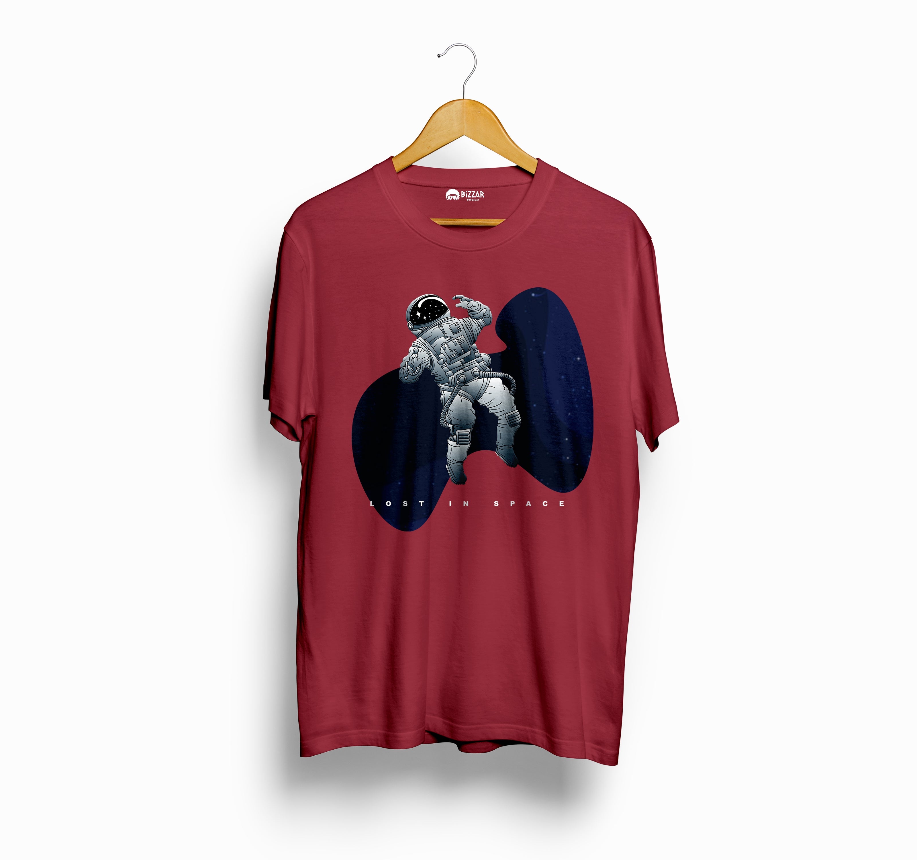 Bizzar's Lost in Space Maroon T-Shirt