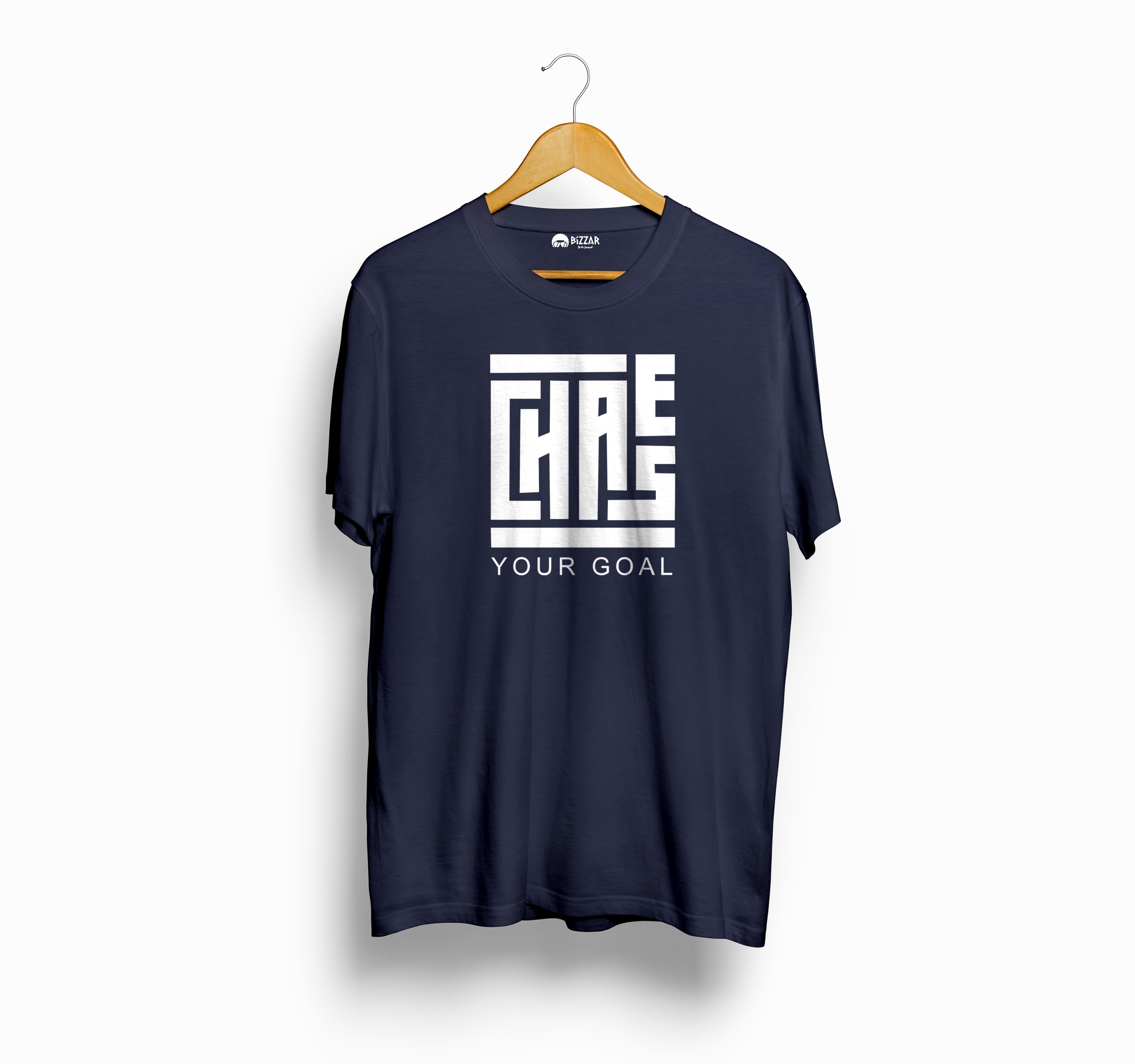 Bizzar's Chase Your Goal Navy Blue T-Shirt