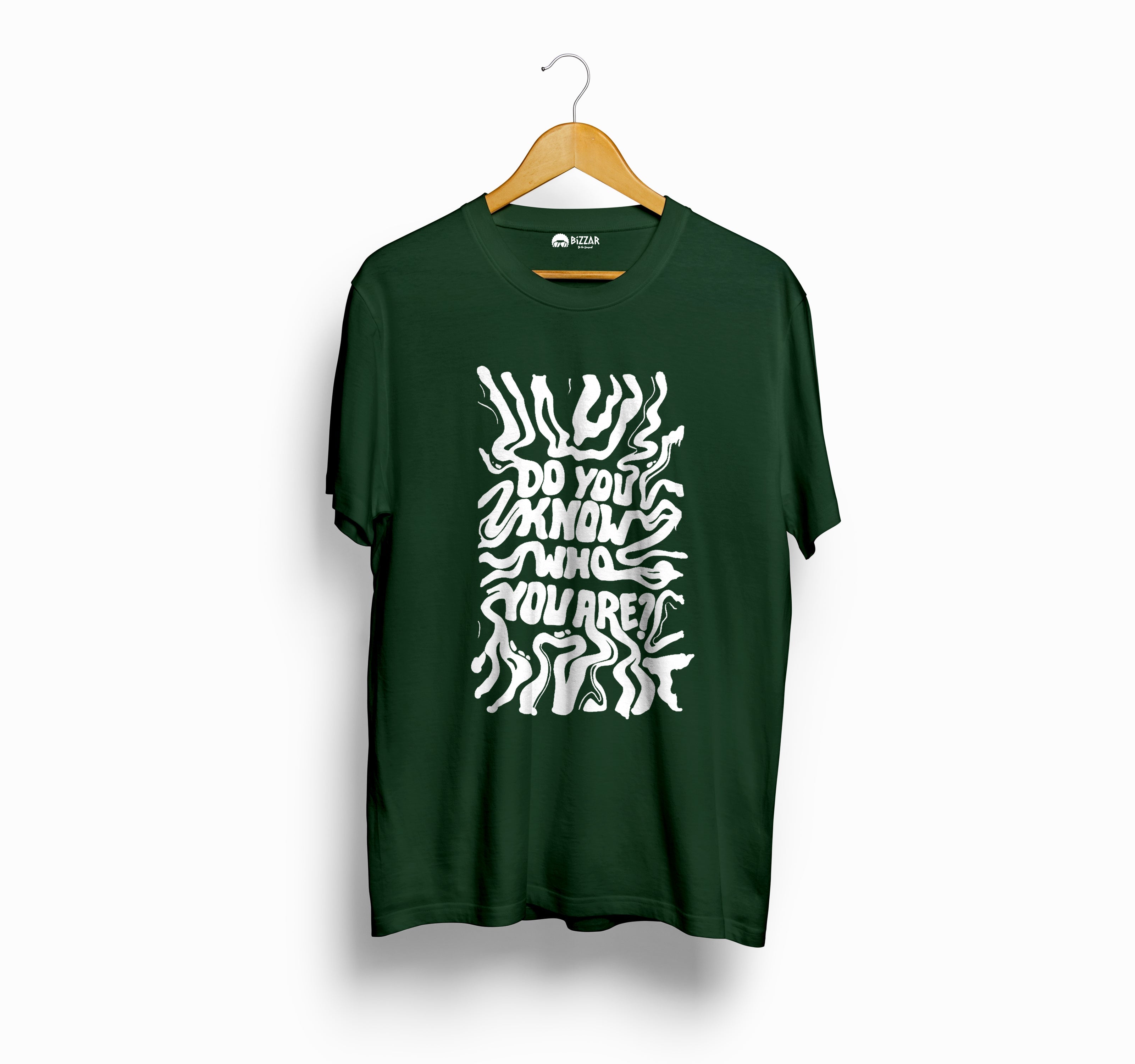 Bizzar's Do You Know Olive Green T-Shirt