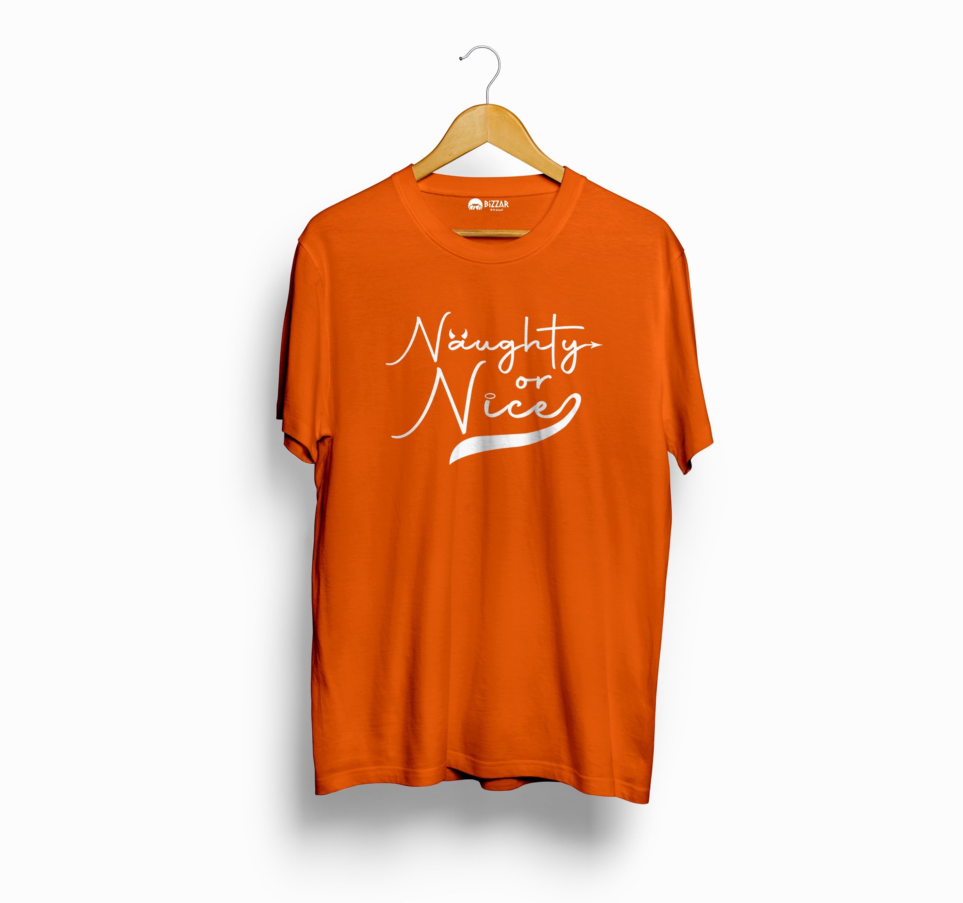 Bizzar's Naughty or Nice Orange T-Shirt