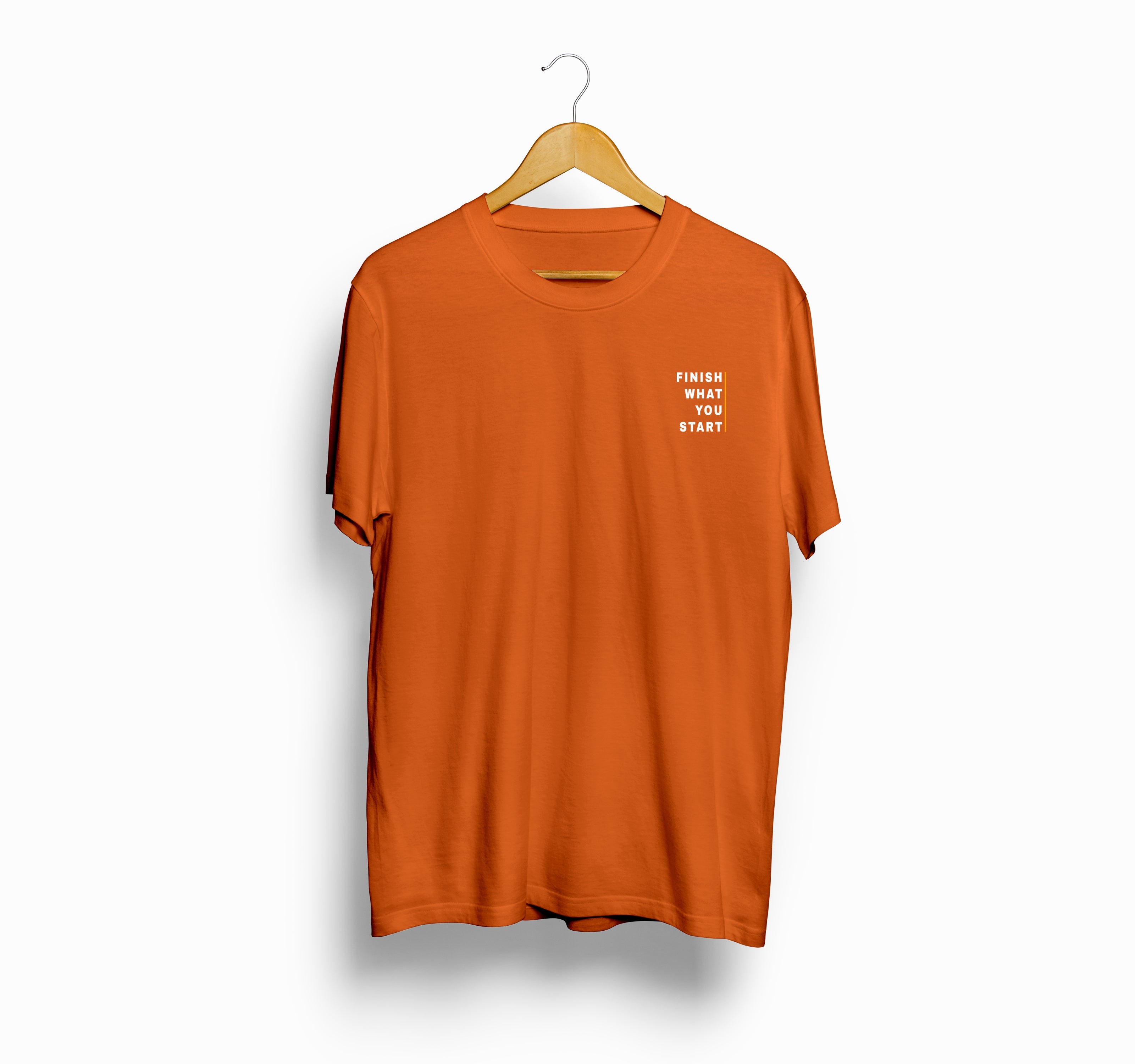 Bizzar's Finish Orange Oversized T-Shirt