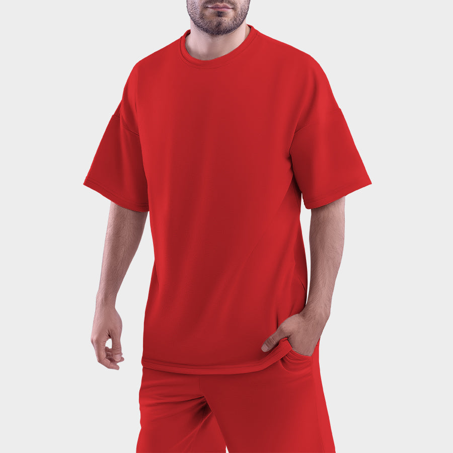 Bizzar's Red Oversized T-Shirt