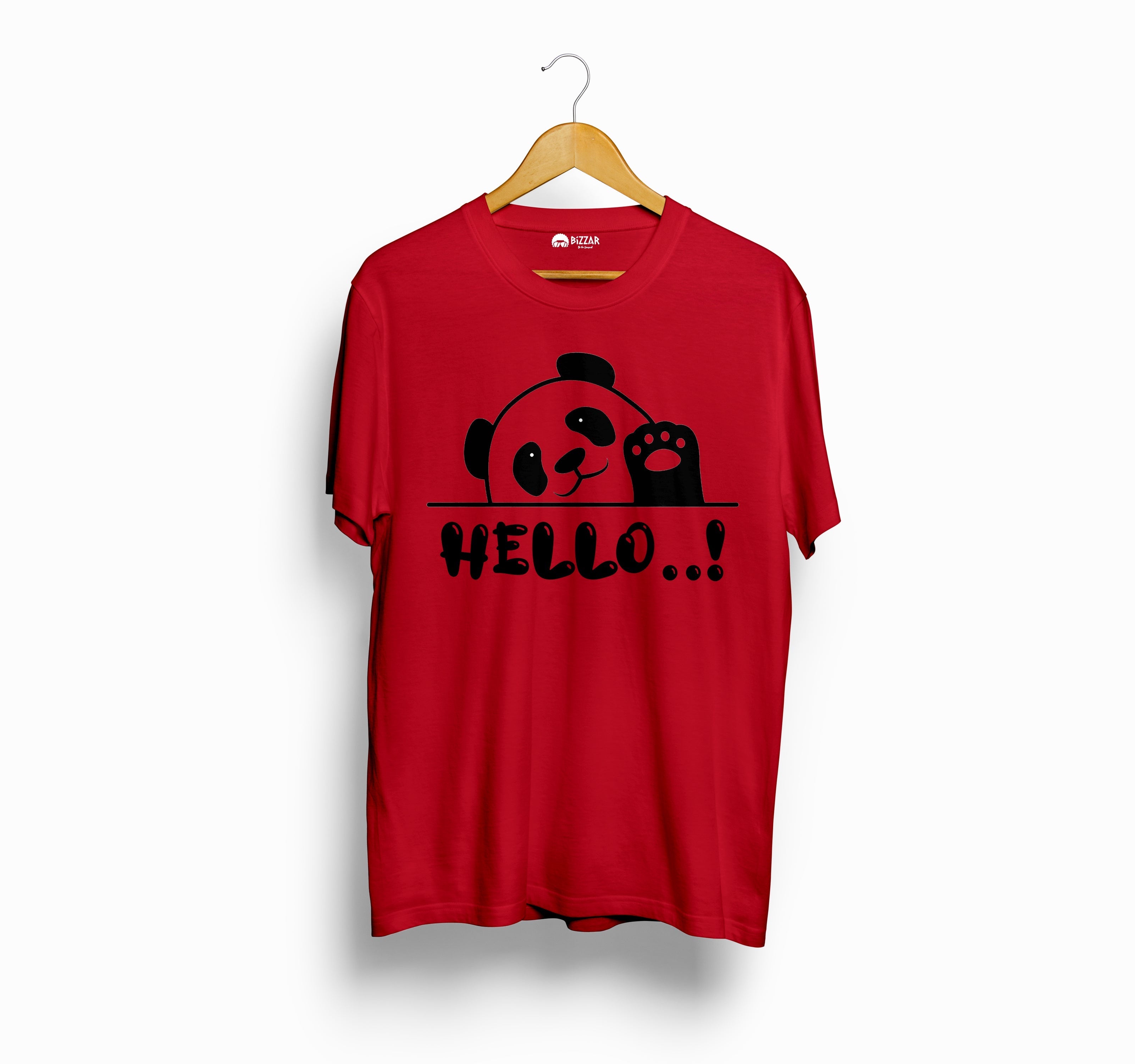 Bizzar Hello Panda Red T-Shirt