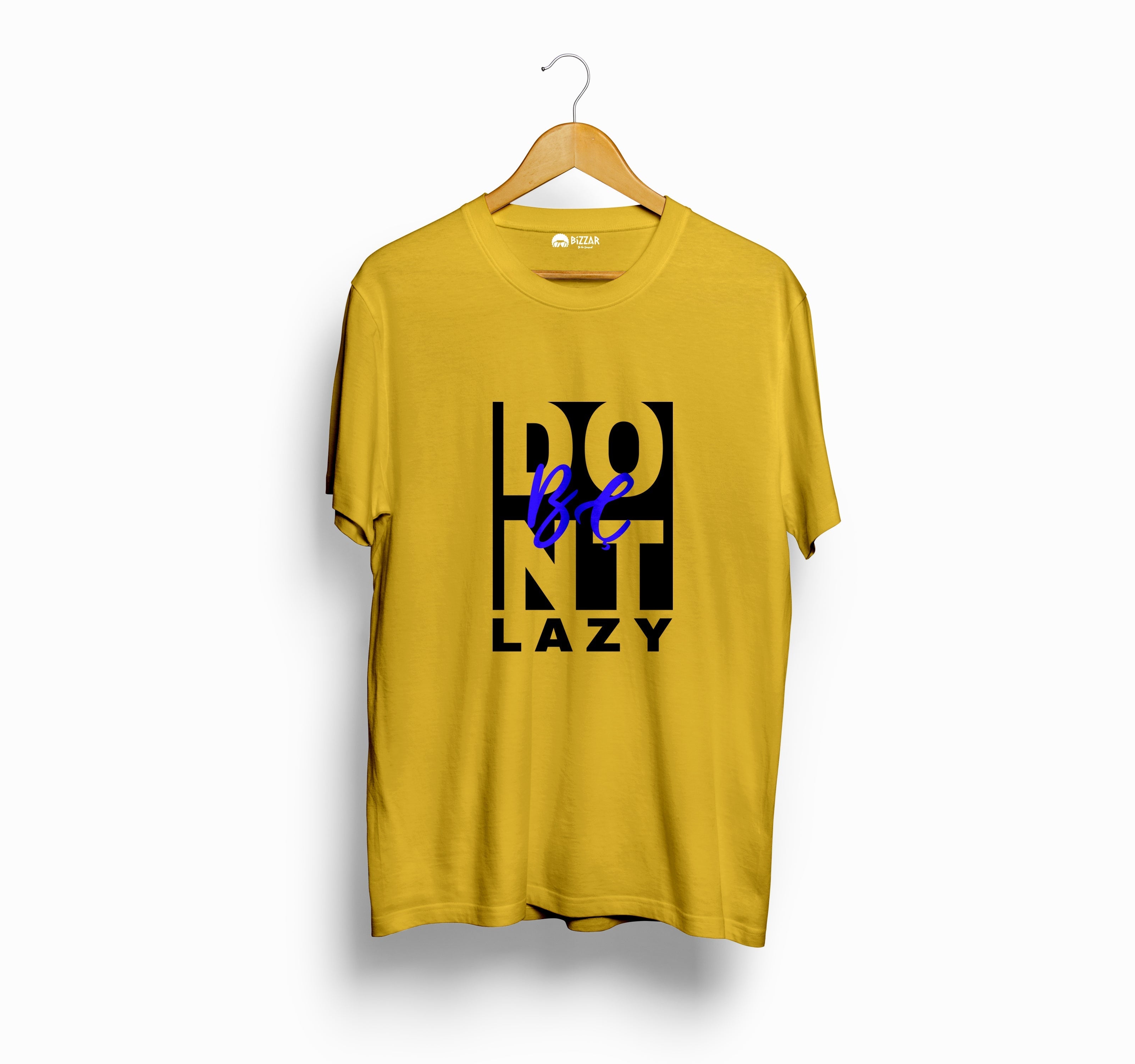 Bizzar Don't Be Lazy Yellow T-Shirt